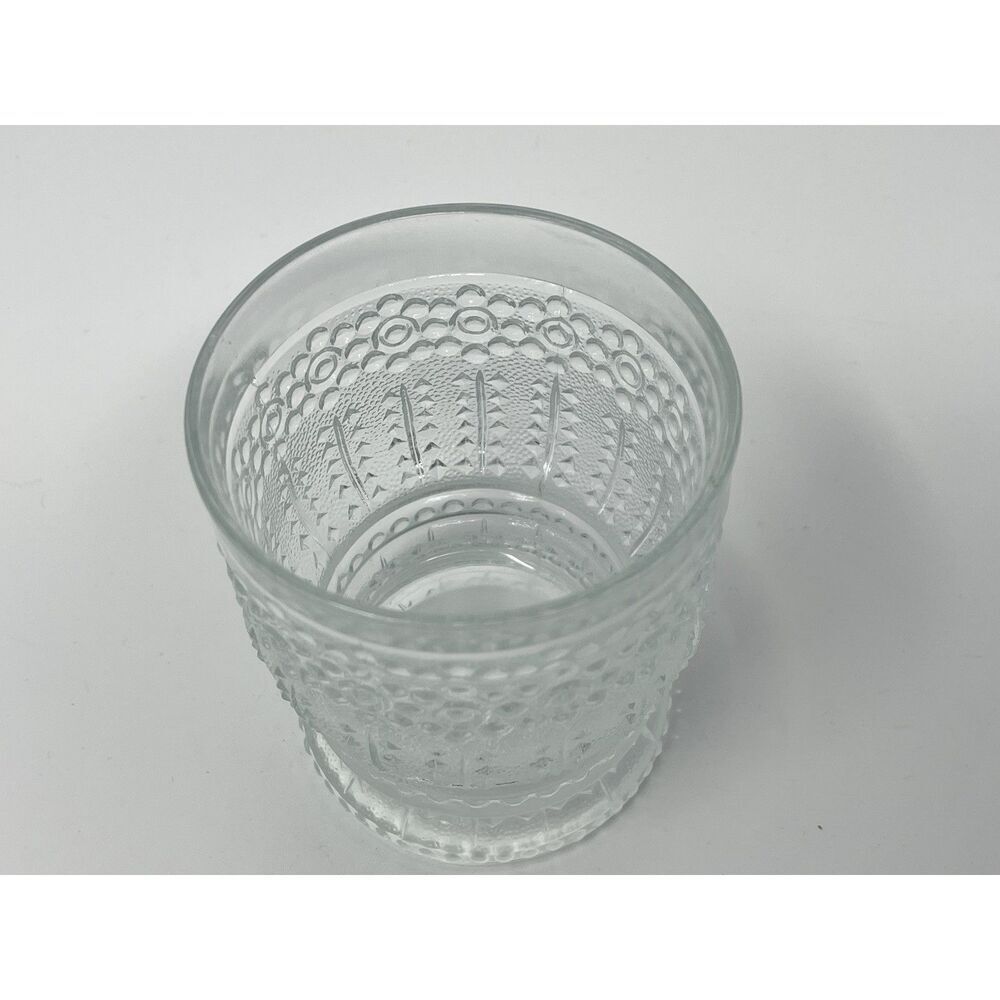 SKLO Union Praha Textured Floral Adolf Matura MCM Footed Tumbler Glass 3 7/8” - Picture 2 of 6